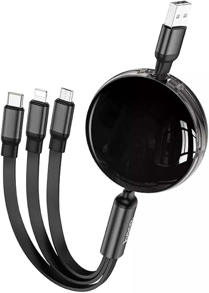 X78 Easy Pull Storage 3-In-1 Charging Cable