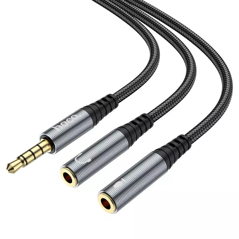 UPA21 2-In-1 3.5 Headset Audio Adapter Cable(male To 2*Female)