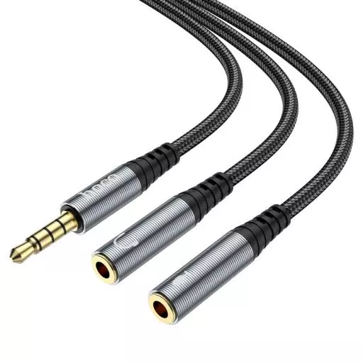 UPA21 2-In-1 3.5 Headset Audio Adapter Cable(male To 2*Female)
