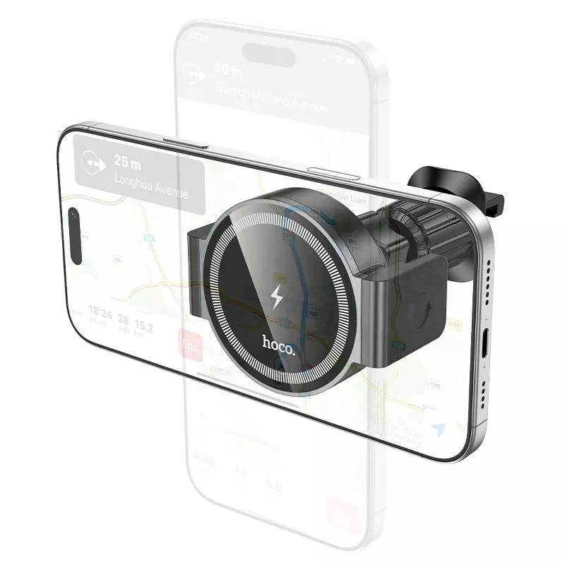 HW35 Power Electric Magnetic Wireless Fast Charging Car Holder(air Outlet) HW35 Power Electric Magnetic Wireless Fast Charging Car Holder(air Outlet)