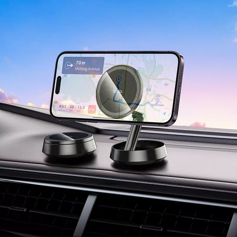 H83 Metal Ring Magnetic Car Holder(center Console)