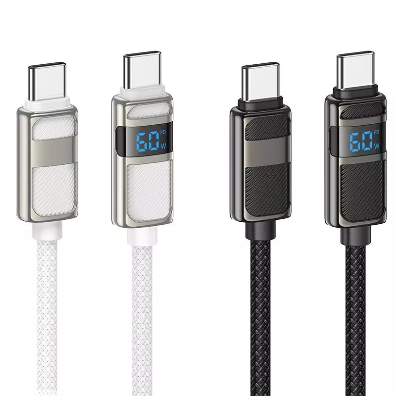 U137 Line 60W charging data cable with display C to C (1.2M)