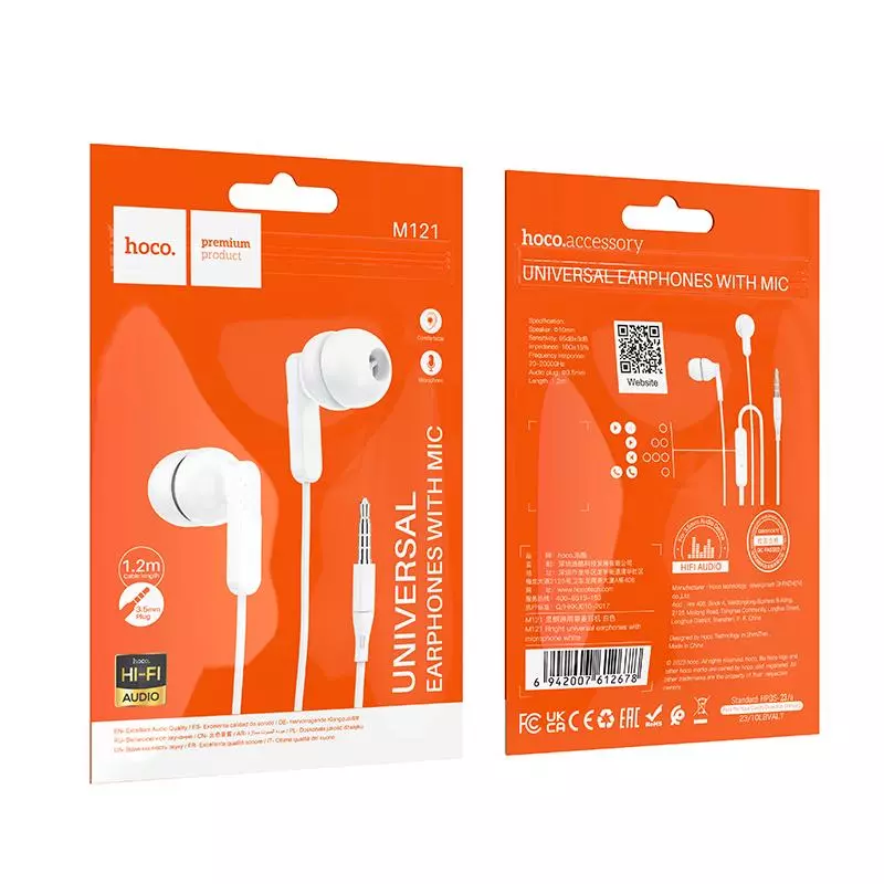 M121 Bright Universal Earphones With Microphone