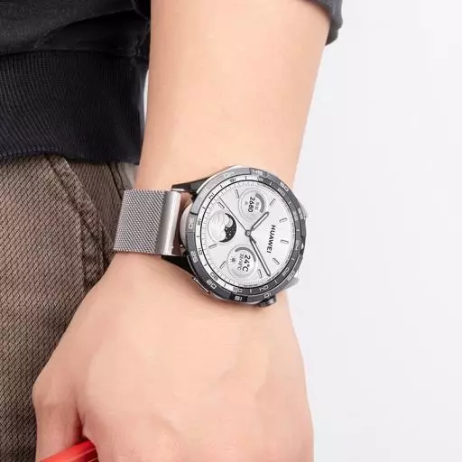 WH07 May Series Two-section Double Magnetic Buckle Milanese Strap(20mm)