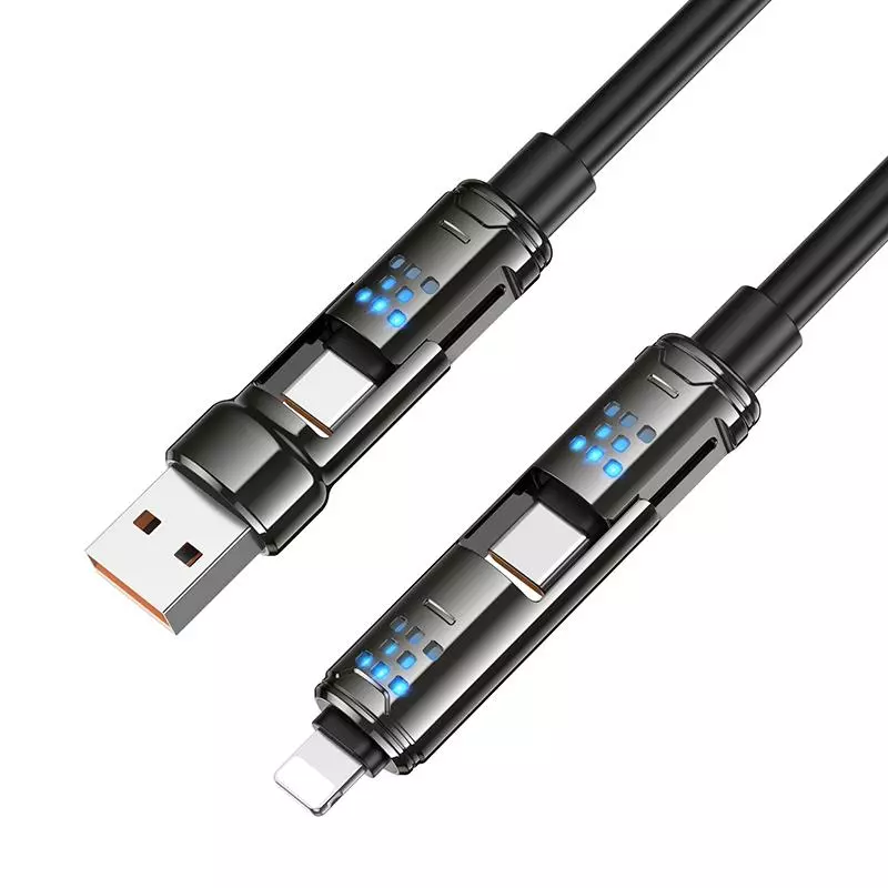 U143 Joy 240W 4-in-1 charging data cable USB/C to iP/C (1M) U143 Joy 240W 4-in-1 charging data cable USB/C to iP/C (1M)
