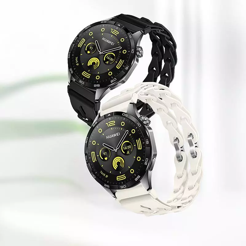 WH12 Flexible Series Fashion Hollow Silicone Strap(22mm)