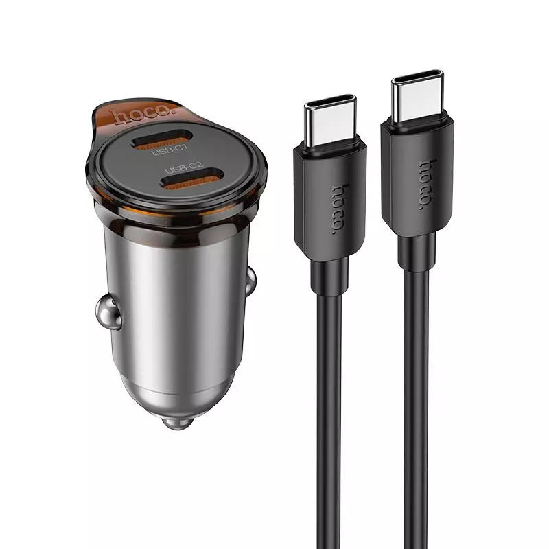 NZ16B Rigorous PD45W(2C) Car Charger Set(C To C)