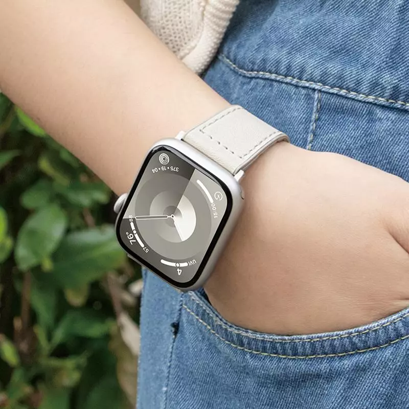WA34 Basic Series Two-section Double Magnetic Buckle Silicone Leather Strap(38/40/41/42mm) WA34 Basic Series Two-section Double Magnetic Buckle Silicone Leather Strap(38/40/41/42mm)
