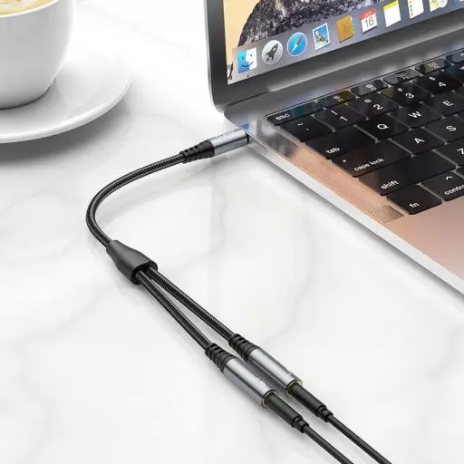 UPA21 2-In-1 3.5 Headset Audio Adapter Cable(male To 2*Female)
