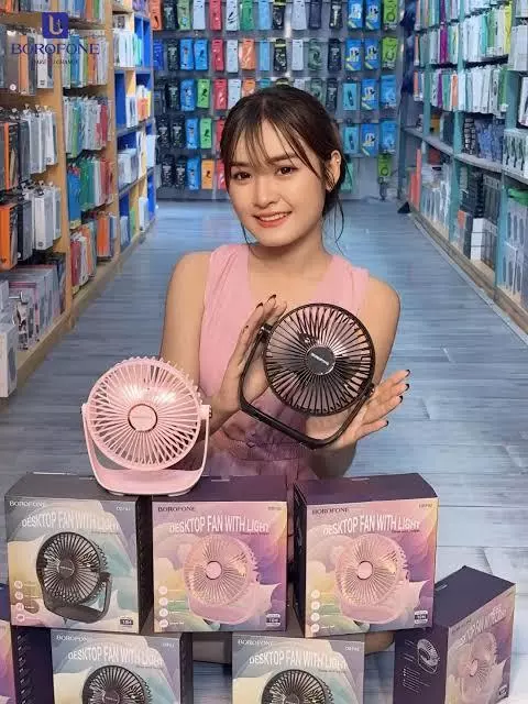DBF02 Desktop Fan With Light BOROFONE