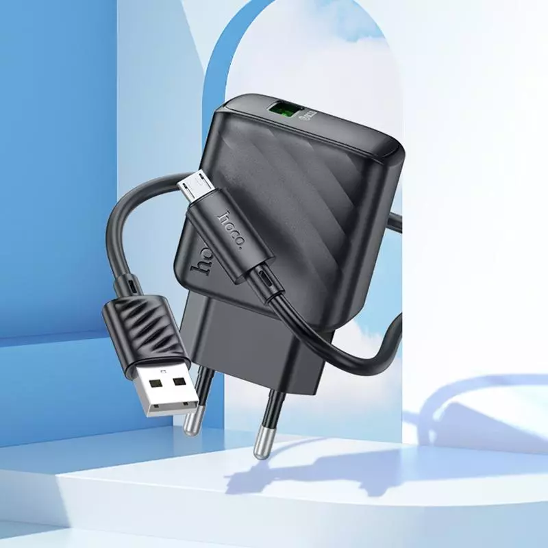 CS21A Rich Single Port QC3.0 Charger Set(Micro)(EU)