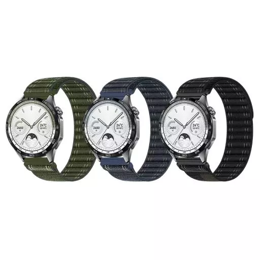 WH15 Fabric Series Loop Wave Pattern Nylon Strap(20mm)