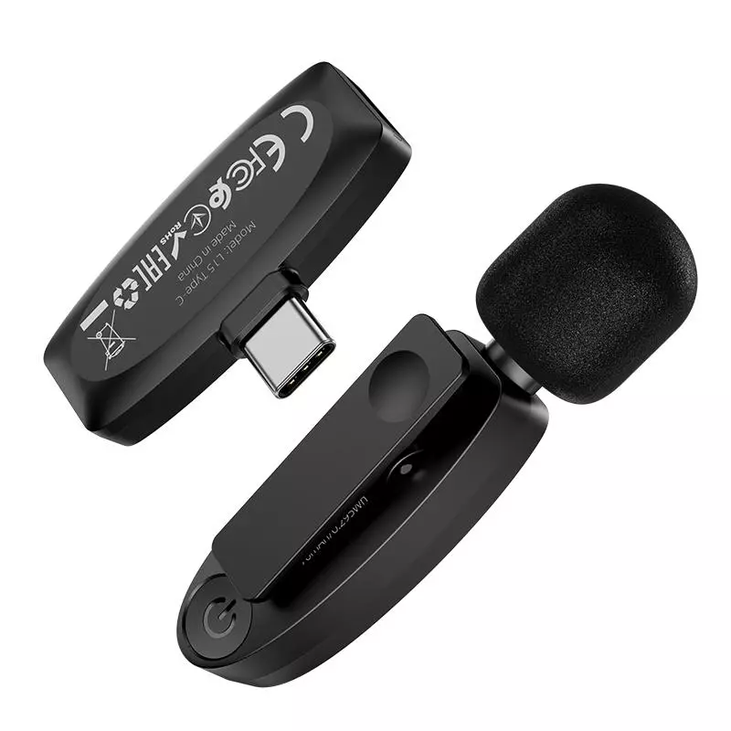 L15 Type-C Crystal Lavalier Wireless Digital Microphone L15 Type-C Crystal Lavalier Wireless Digital Microphone