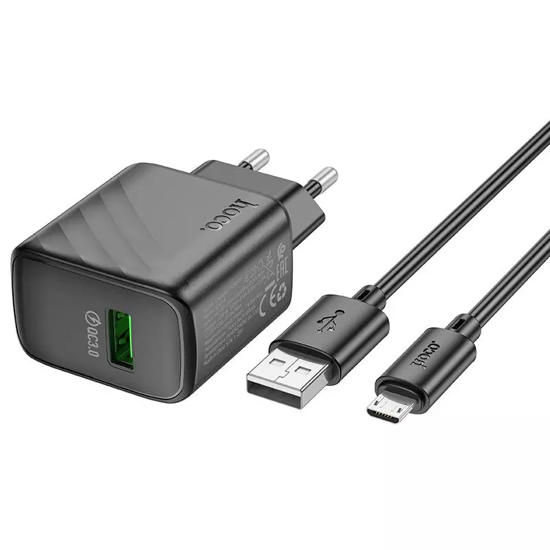 CS21A Rich Single Port QC3.0 Charger Set(Micro)(EU)