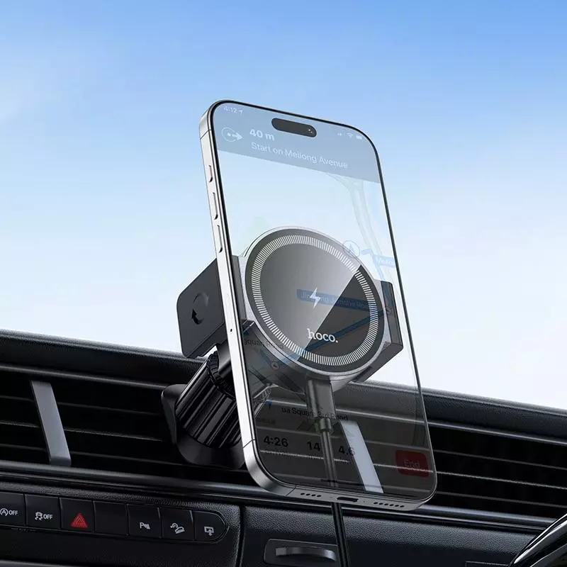 HW35 Power Electric Magnetic Wireless Fast Charging Car Holder(air Outlet) HW35 Power Electric Magnetic Wireless Fast Charging Car Holder(air Outlet)