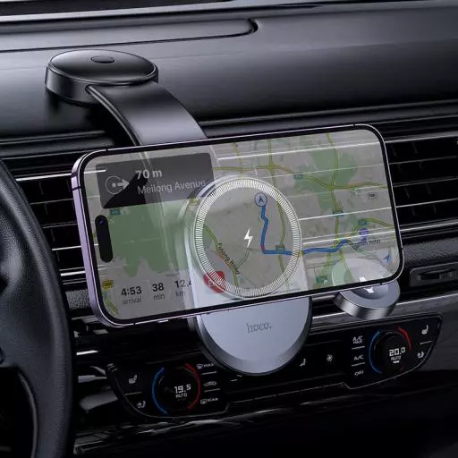 HW28 Excelso 2-In-1 Wireless Fast Charging Car Holder(center Console)
