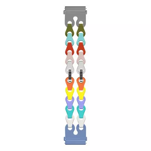 WH12 Flexible Series Fashion Hollow Silicone Strap(22mm)