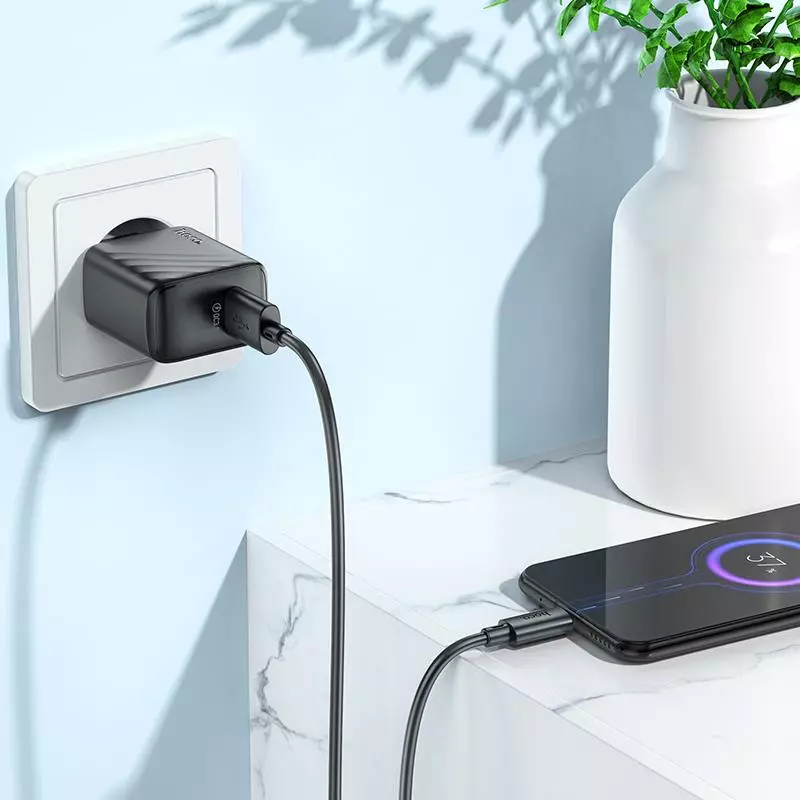 CS21A Rich Single Port QC3.0 Charger Set(Micro)(EU)