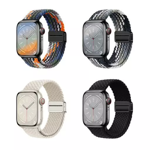 WA43 Jane Eyre Series Loop Magnetic Buckle Nylon Strap(44/45/46/49mm)