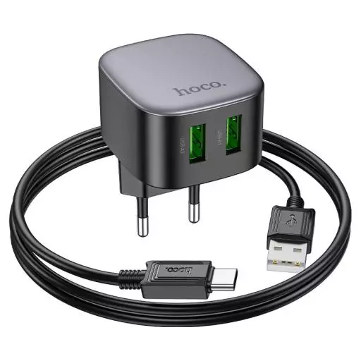 CS34A Rayo, dual USB-A 18W port wall charger TYPE-C