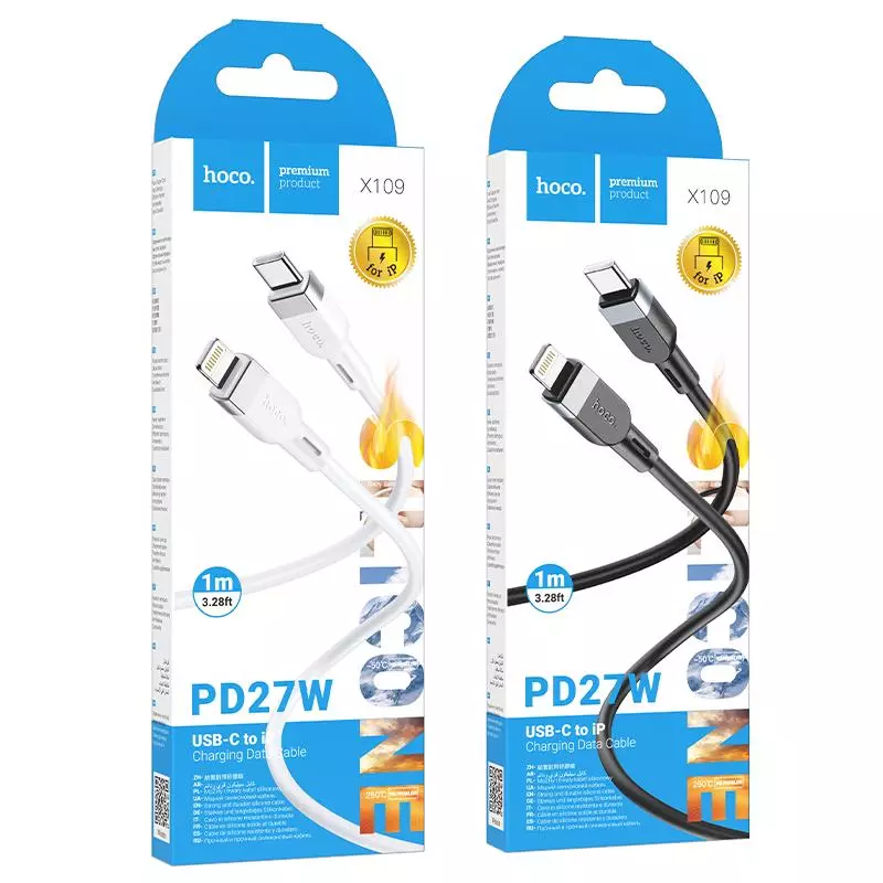 X109 Energy PD Silicone Charging Data Cable IP(L=1M)