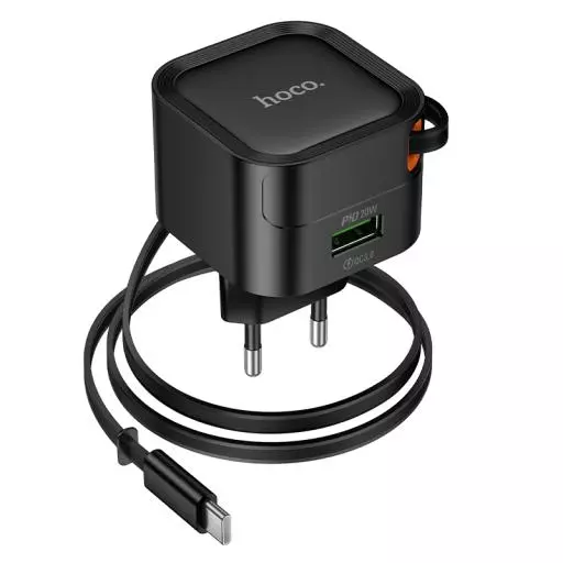C154A Changer PD20W+QC3.0 Charger With Telescopic Cable(EU)