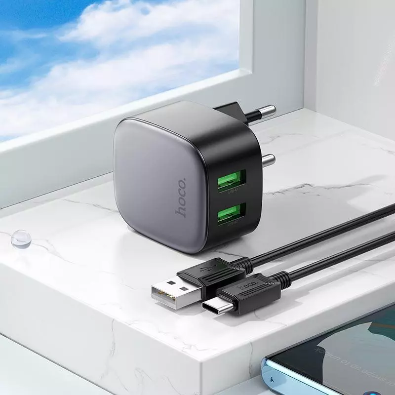 CS34A Rayo, Dual USB-A 18W Port Wall Charger TYPE-C
