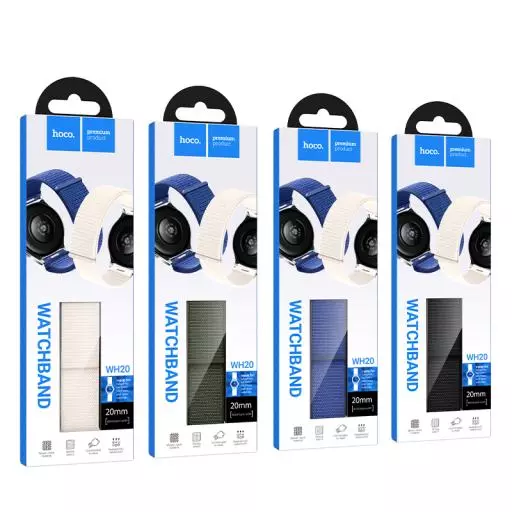 WH20 Belle Series Push-type Loop Nylon Strap(22mm)