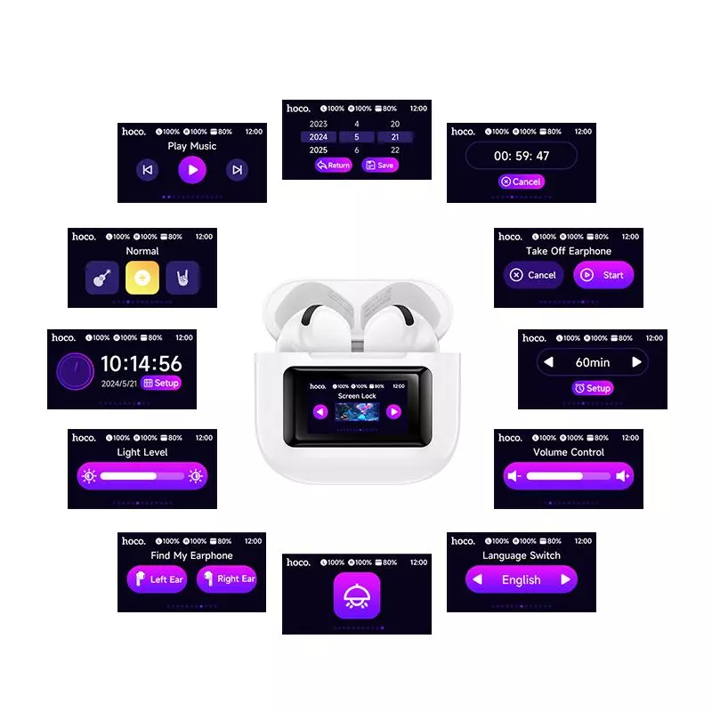 EW73 Randy true wireless BT headset with touch screen EW73 Randy true wireless BT headset with touch screen