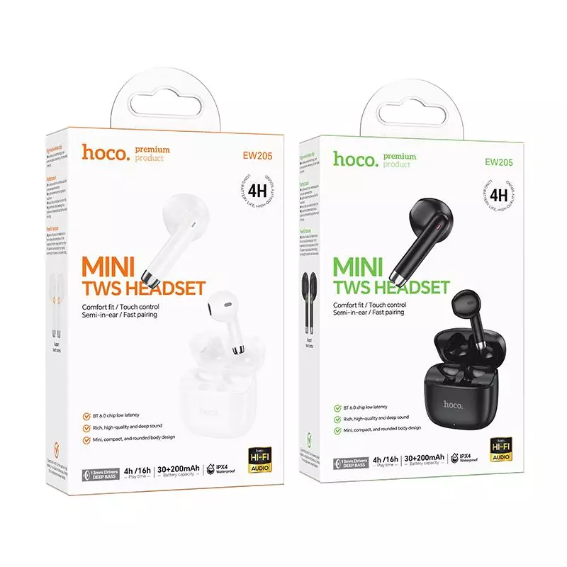 EW205 Peaceful True Wireless BT Headset EW205 Peaceful True Wireless BT Headset