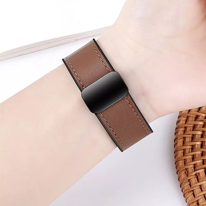 WH18 Basic Series Two-section Double Magnetic Buckle Silicone Leather Strap(20mm) WH18 Basic Series Two-section Double Magnetic Buckle Silicone Leather Strap(20mm)