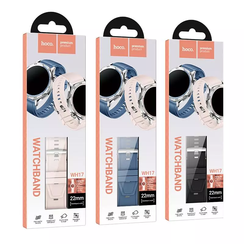 WH17 Original Series Push-type Silicone Strap(22mm) WH17 Original Series Push-type Silicone Strap(22mm)