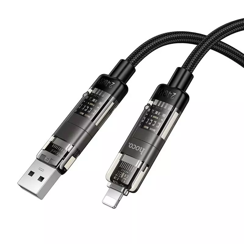 U151 Goldsmith 240W 4-In-1 Charging Data Cable USB/C To IP/C U151 Goldsmith 240W 4-In-1 Charging Data Cable USB/C To IP/C