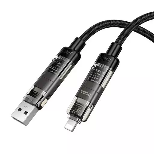 U151 Goldsmith 240W 4-In-1 Charging Data Cable USB/C To IP/C
