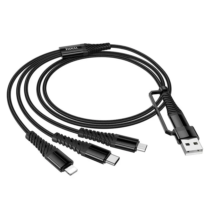 X123 Victory 3-In-1 Charging Cable(USB/C To IP+C+Micro)