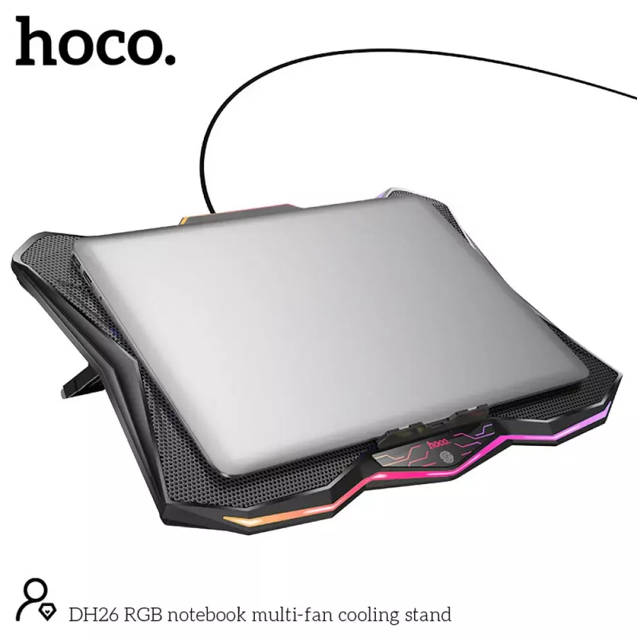 DH26 RGB Notebook Multi-fan Cooling Stand