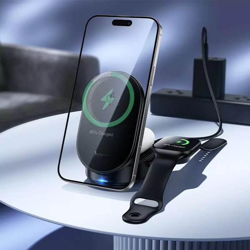 CQ23 Pole Qi2.2 3-In-1 Magnetic Wireless Fast Charger
