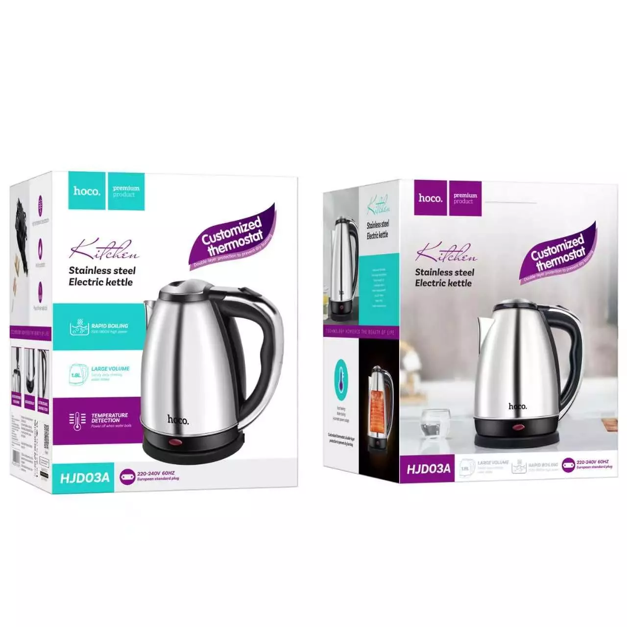 HJD03A Cool Kitchen Convenient Electric Kettle(EU)