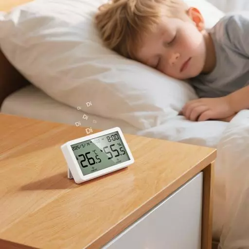 HX42 Indoor Electronic Alarm Clock Thermometer And Hygrometer