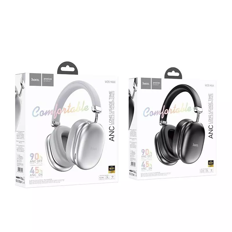 W35 Max Auspicious ANC Noise Reduction BT Headphones W35 Max Auspicious ANC Noise Reduction BT Headphones
