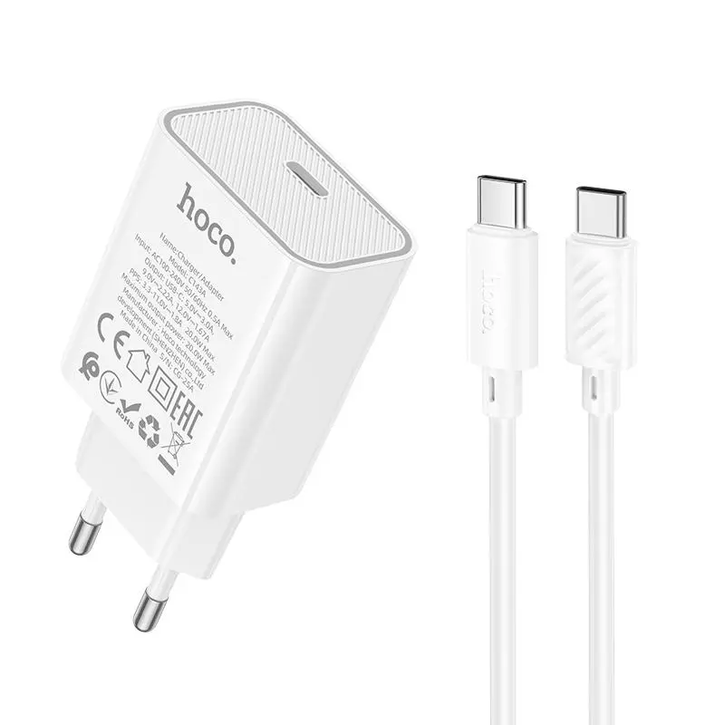 C143A Benefit Single Port PD20W Charger Set(C To C)(EU)
