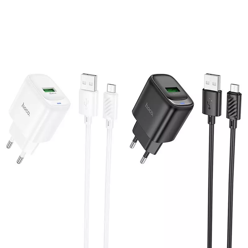 C140A Smart Single Port QC3.0 Charger Set(Micro)(EU)