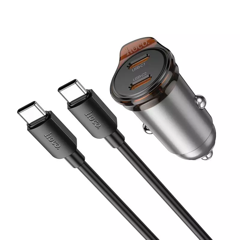 NZ16B Rigorous PD45W(2C) Car Charger Set(C To C)