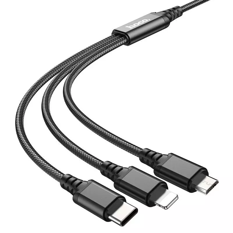 X76 3-In-1 Super Charging Cable(iP+Type-C+Micro) X76 3-In-1 Super Charging Cable(iP+Type-C+Micro)