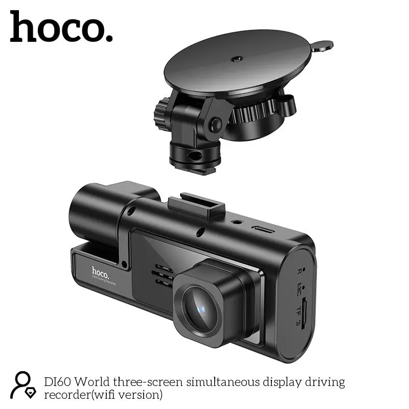 DI60 World Three-screen Simultaneous Display Driving Recorder(wifi Version)