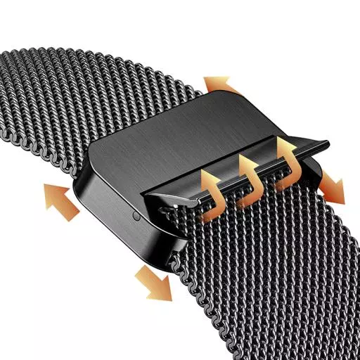 WA26 May Series Two-section Double Magnetic Buckle Milanese Strap (44/45/46/49Mm)