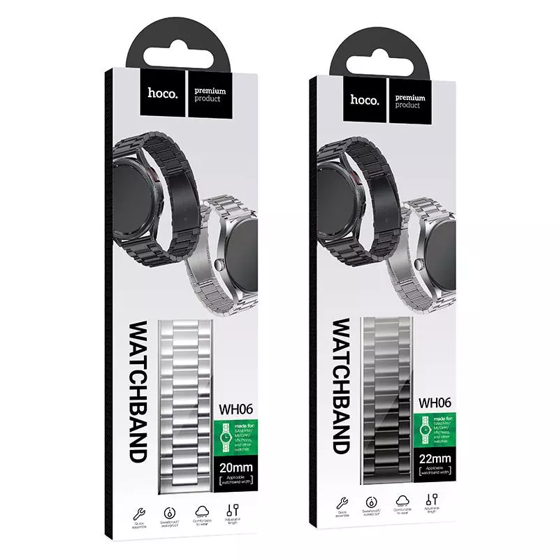 WH06 Grand Series Three Steel Strips Watchband(22mm) WH06 Grand Series Three Steel Strips Watchband(22mm)