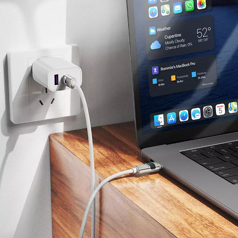 U137 Line 60W Charging Data Cable With Display C To C