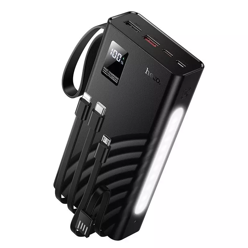 J155 Shine 22.5W+PD20W+light 4-Cable Power Bank(20000mAh)