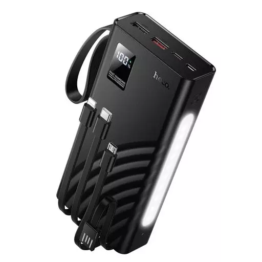 J155 Shine 22.5W+PD20W+light 4-Cable Power Bank(20000mAh)